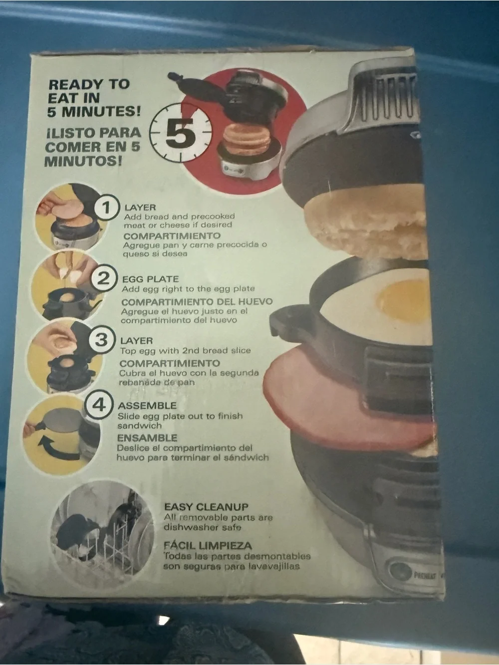 Hamilton Beach Breakfast Sandwich Maker (model 25475),